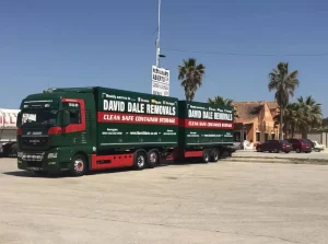 daviddale removals truck covering european removals from the uk