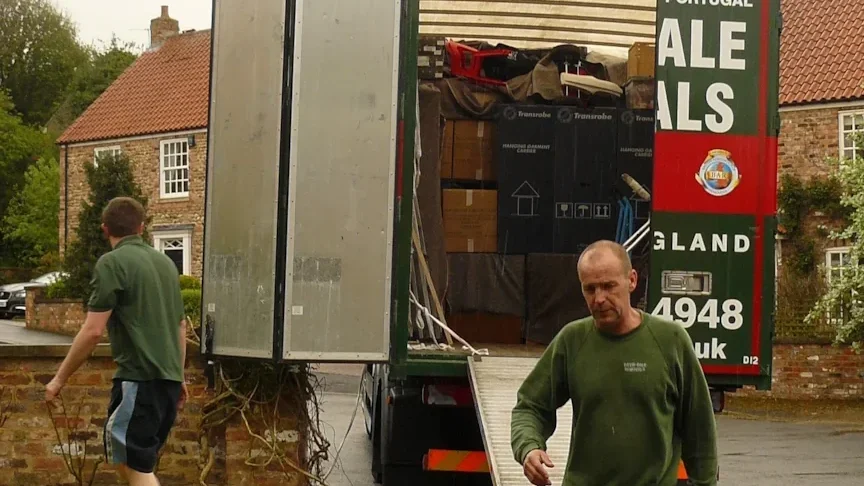 David Dale Removals lorry loaded for a UK to Spain move, illustrating UK to Spain moving statistics